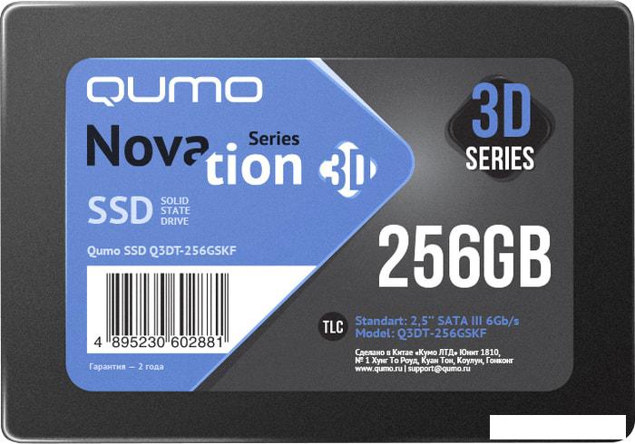 SSD QUMO Novation 3D TLC 256GB Q3DT-256GSKF - фото