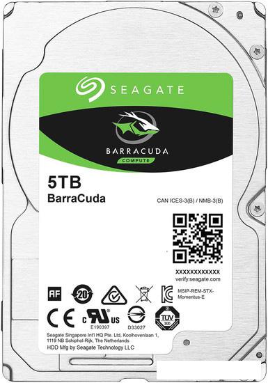 Жесткий диск Seagate Barracuda 5TB [ST5000LM000] - фото