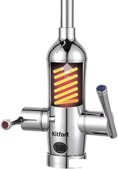 Проточный электрический водонагреватель-кран Kitfort КТ-4030 - фото