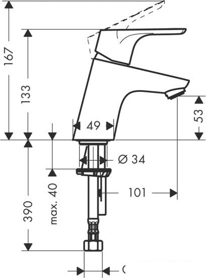 Смеситель Hansgrohe Focus 31952000 - фото