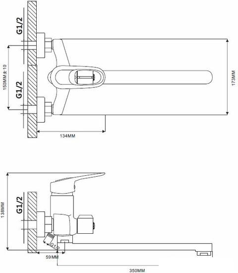 Смеситель Ekko EM2204 - фото