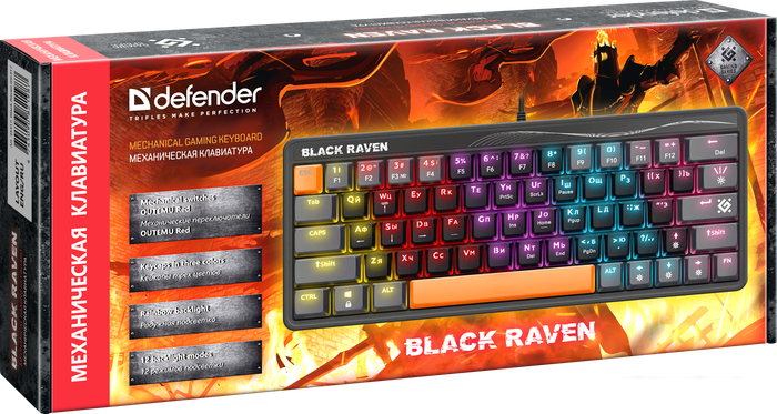 Клавиатура Defender Black Raven GK-417 45417 - фото