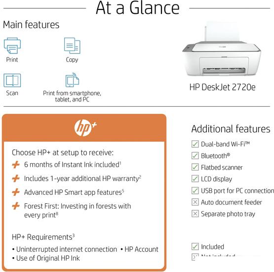 МФУ HP DeskJet 2720e 26K67B - фото