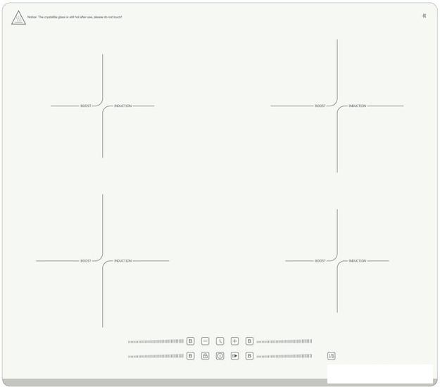 Варочная панель ZorG INO61 (белый) - фото