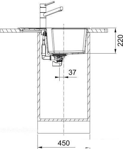 Кухонная мойка Franke Urban UBG 611-62 (черный матовый) - фото