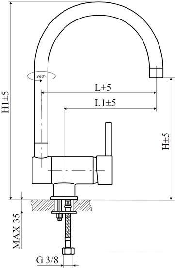 Смеситель Slovarm ED.3508.A - фото