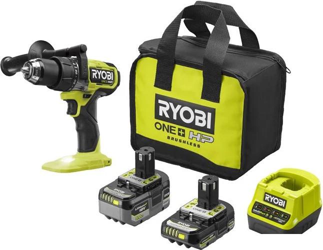 Ударная дрель-шуруповерт Ryobi RPD18X-2C52S 5133005527 (с 2-мя АКБ 2 Ач+5 Ач, сумка) - фото