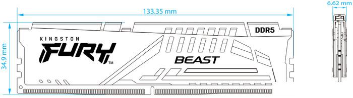 Оперативная память Kingston FURY Beast 2x32ГБ DDR5 6000 МГц KF560C40BWK2-64 - фото