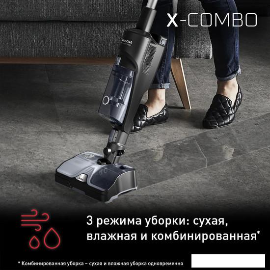 Вертикальный пылесос с влажной уборкой Tefal X-Combo GF3039WO - фото