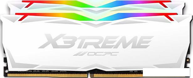 Оперативная память OCPC X3 RGB White 2x32ГБ DDR4 3200 МГц MMX3A2K64GD432C16W - фото