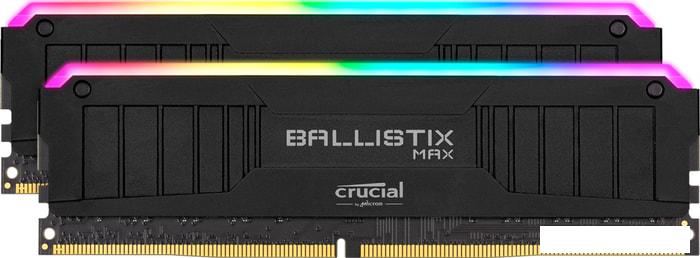 Оперативная память Crucial Ballistix MAX RGB 2x8GB DDR4 PC4-35200 BLM2K8G44C19U4BL - фото