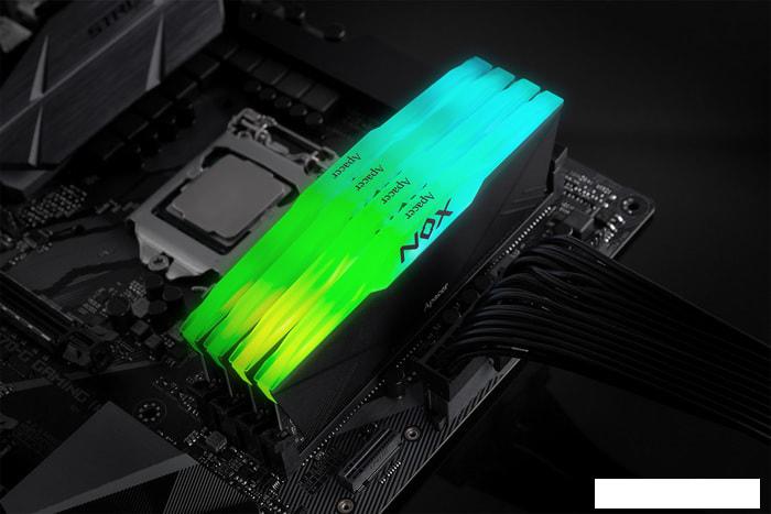 Оперативная память Apacer NOX RGB 8ГБ DDR4 3200 МГц AH4U08G32C28YNBAA-1 - фото