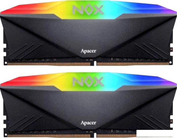 Оперативная память Apacer NOX RGB 2x8ГБ DDR4 3200 МГц AH4U16G32C28YNBAA-2 - фото