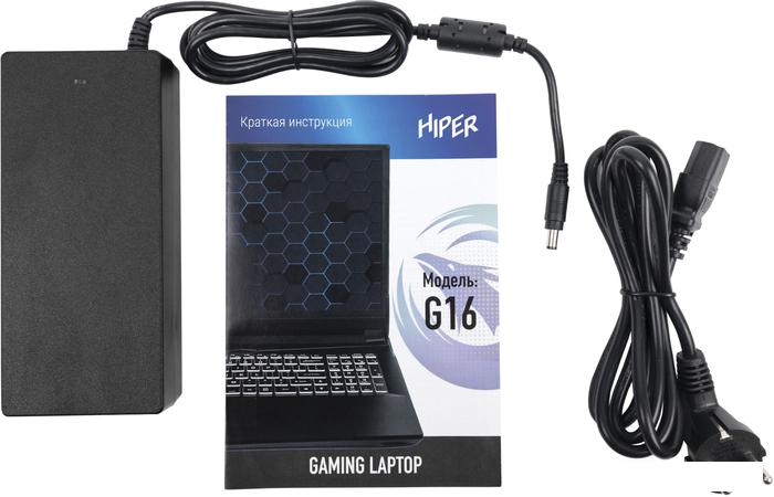 Игровой ноутбук Hiper Gaming G16 G16RTX3070D11700LX - фото