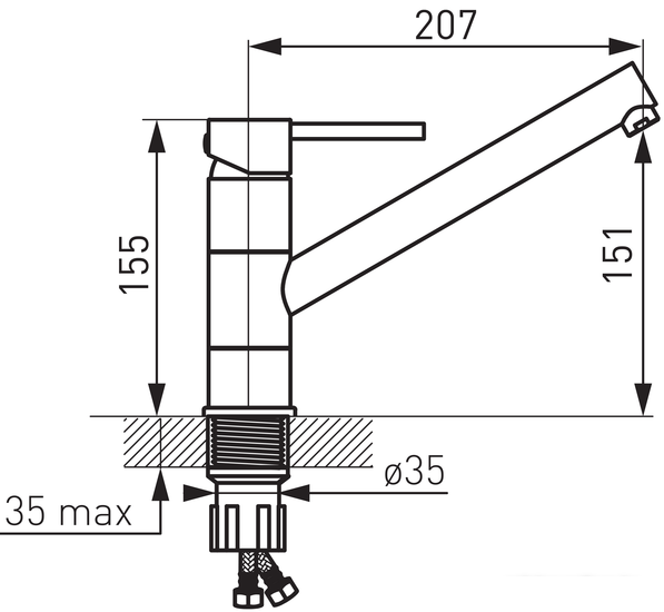 Смеситель Ferro Fiesta BFI4 - фото