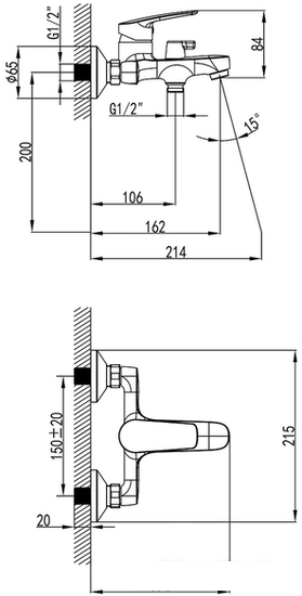 Смеситель Milardo Horizont HORSB02M02 - фото