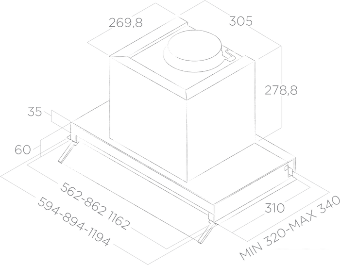 Кухонная вытяжка Elica Boxin IX/A/90 PRF0097839B - фото