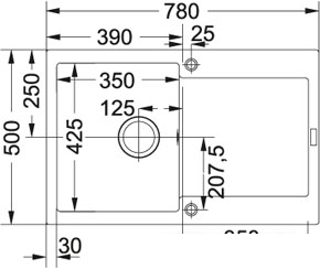 Кухонная мойка Franke MRG 611 (графит) - фото