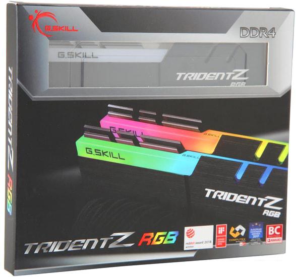 Оперативная память G.Skill Trident Z RGB 2x8GB DDR4 PC4-32000 F4-4000C18D-16GTZRB - фото