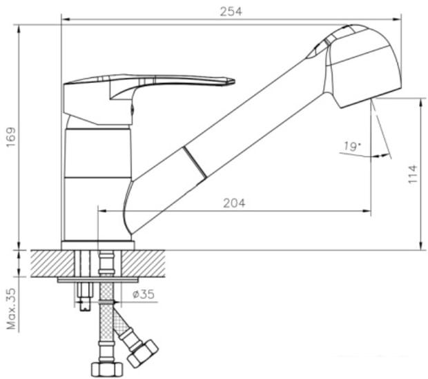 Смеситель Decoroom DR70023 - фото