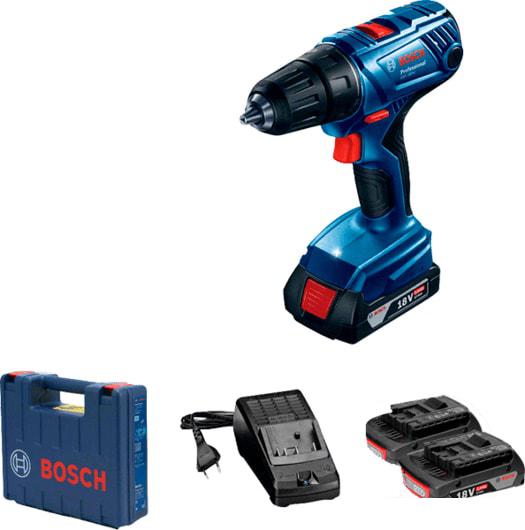 Дрель-шуруповерт Bosch GSR 180-LI Professional 06019F8123 (с 2-мя АКБ, кейс) - фото