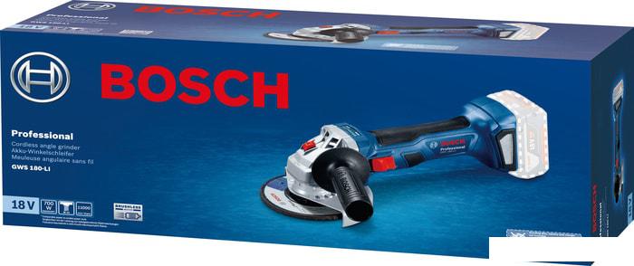 Угловая шлифмашина Bosch GWS 180-LI Professional 06019H9020 (без АКБ) - фото