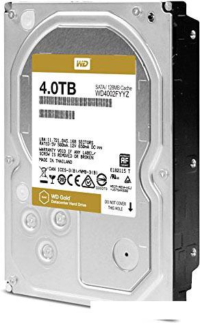 Жесткий диск WD Gold 4TB WD4002FYYZ - фото