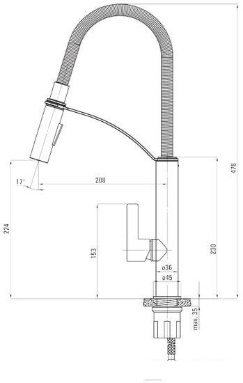 Смеситель Deante Gerbera BGB N72M - фото