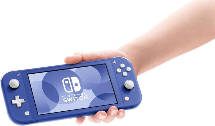 Игровая приставка Nintendo Switch Lite (синий) - фото