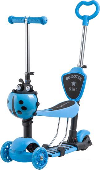 Самокат Novatrack Saddle Pro 2019 120SB.DISCOKIDS.BL9 (синий) - фото