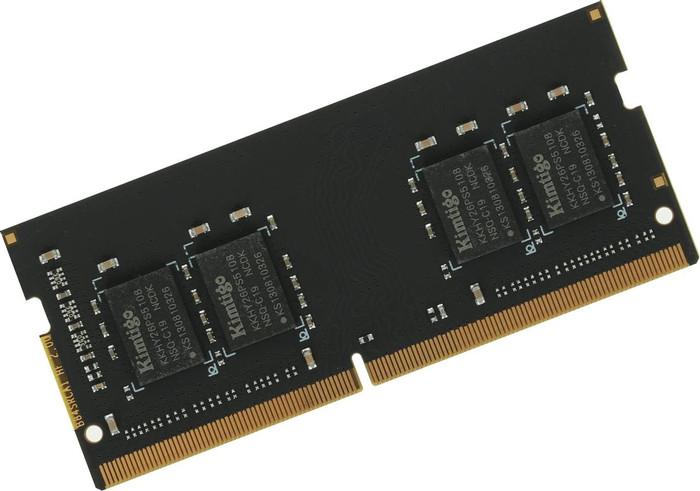 Оперативная память Kimtigo 4ГБ DDR4 SODIMM 2666 МГц KMKS4G8582666 - фото