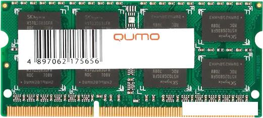 Оперативная память QUMO 8GB DDR3 SODIMM PC3-12800 QUM3S-8G1600C11L - фото