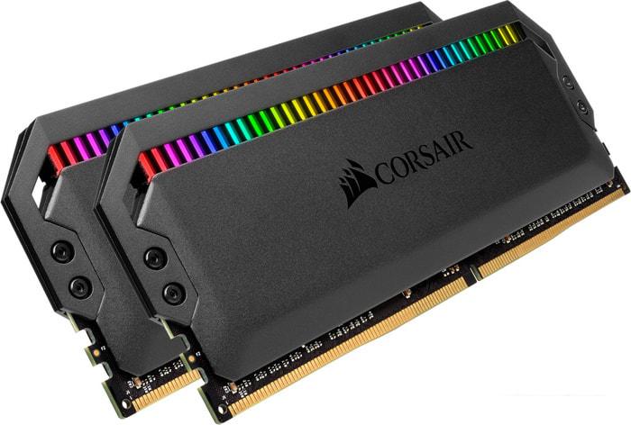 Оперативная память Corsair Dominator Platinum RGB 2x8GB DDR4 PC4-28800 CMT16GX4M2C3600C18 - фото