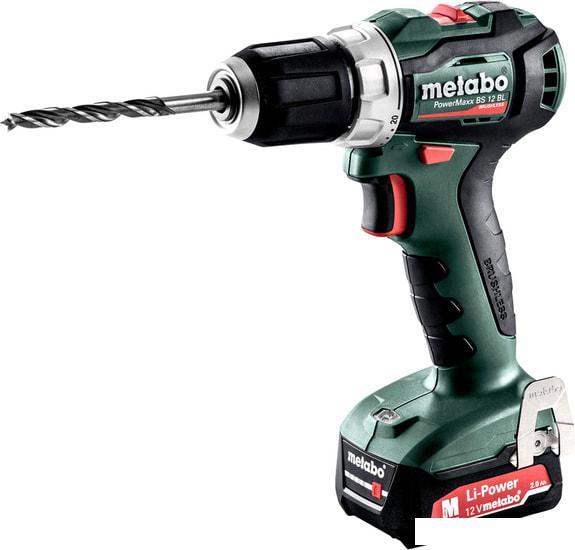 Дрель-шуруповерт Metabo PowerMaxx BS 12 BL 601038500 (с 2-мя АКБ 2 Ah, кейс) - фото