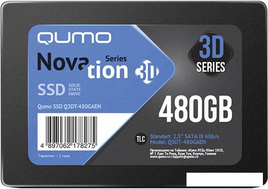 SSD QUMO Novation 3D 480GB Q3DT-480GAEN - фото