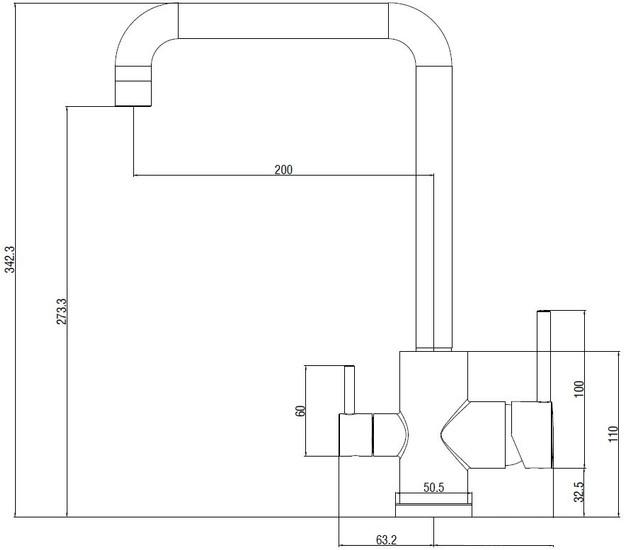 Смеситель Esko FW519 - фото