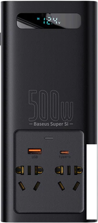 Автомобильный инвертор Baseus Super Si Power Inverter 500W (220V CN/EU) - фото