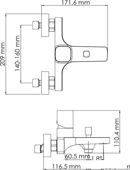 Смеситель Wasserkraft Naab 8601 - фото