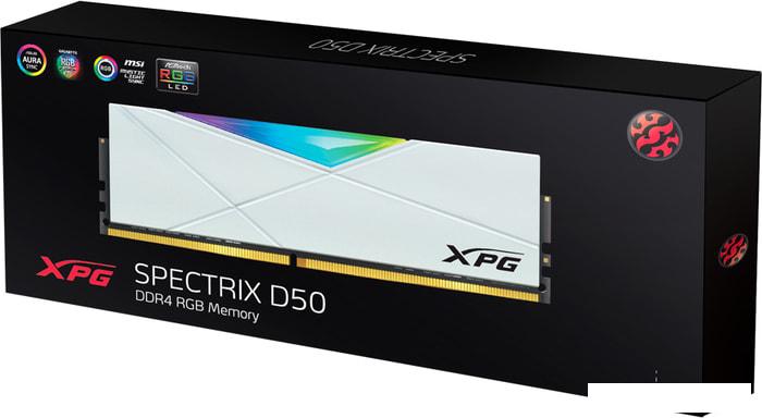 Оперативная память A-Data XPG Spectrix D50 RGB 8ГБ DDR4 3600 МГц AX4U36008G18I-SW50 - фото