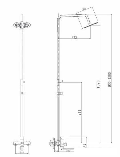 Душевая система  Maxonor MN24801 - фото