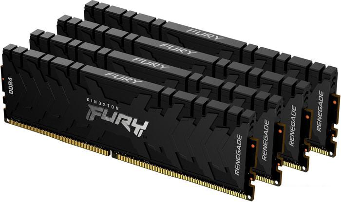 Оперативная память Kingston FURY Renegade 4x32GB DDR4 PC4-25600 KF432C16RBK4/128 - фото