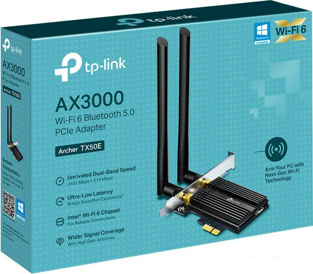 Wi-Fi/Bluetooth адаптер TP-Link Archer TX50E - фото