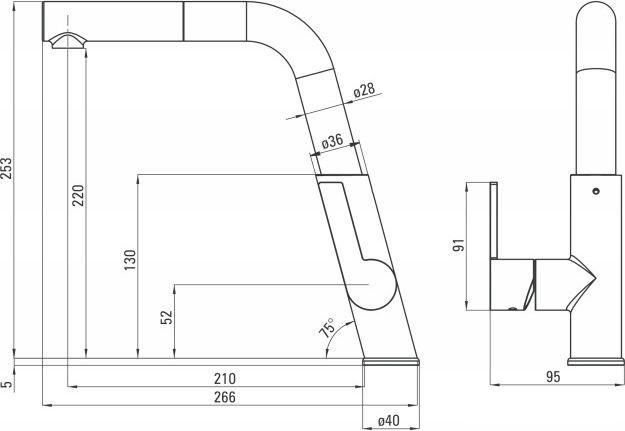 Смеситель Deante Silia Gold Br BQS R73M - фото