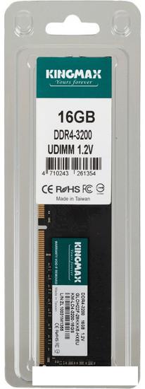 Оперативная память Kingmax 16ГБ DDR4 3200 МГц KM-LD4-3200-16GS - фото