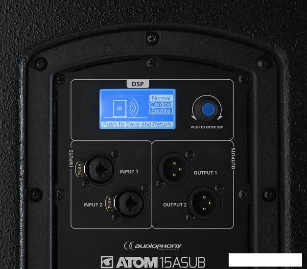 Активный сабвуфер Audiophony ATOM15SUB - фото