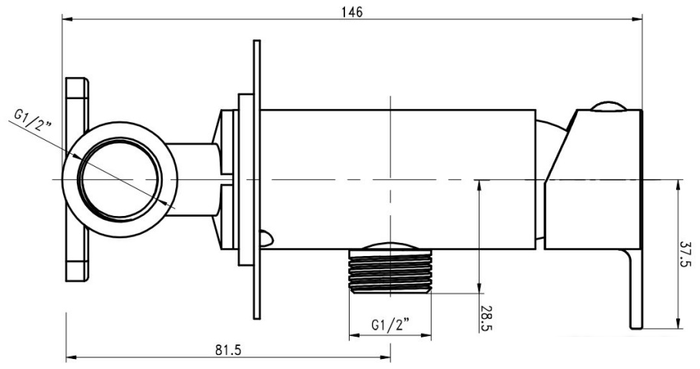 Смеситель Gross Aqua Bidet GA042601C - фото