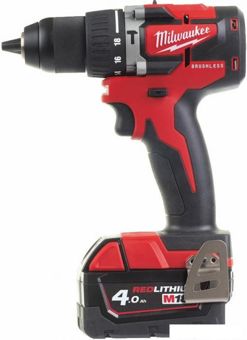 Ударная дрель-шуруповерт Milwaukee M18 M18CBLPD-422C 4933472116 (с 2-мя АКБ 4 Ач + 2 Ач, кейс) - фото