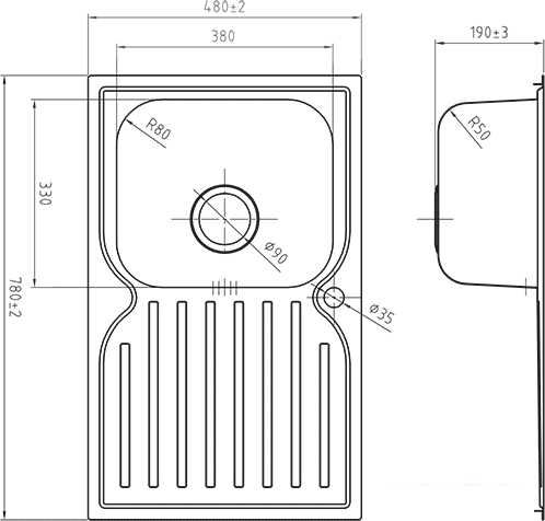 Кухонная мойка IDDIS Strit STR78SLi77 - фото