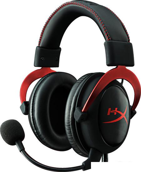 Наушники с микрофоном HyperX Cloud II (красный) - фото