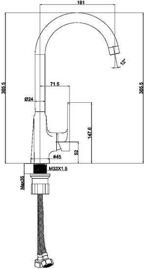 Смеситель Maxonor Pure Life PL4091 - фото